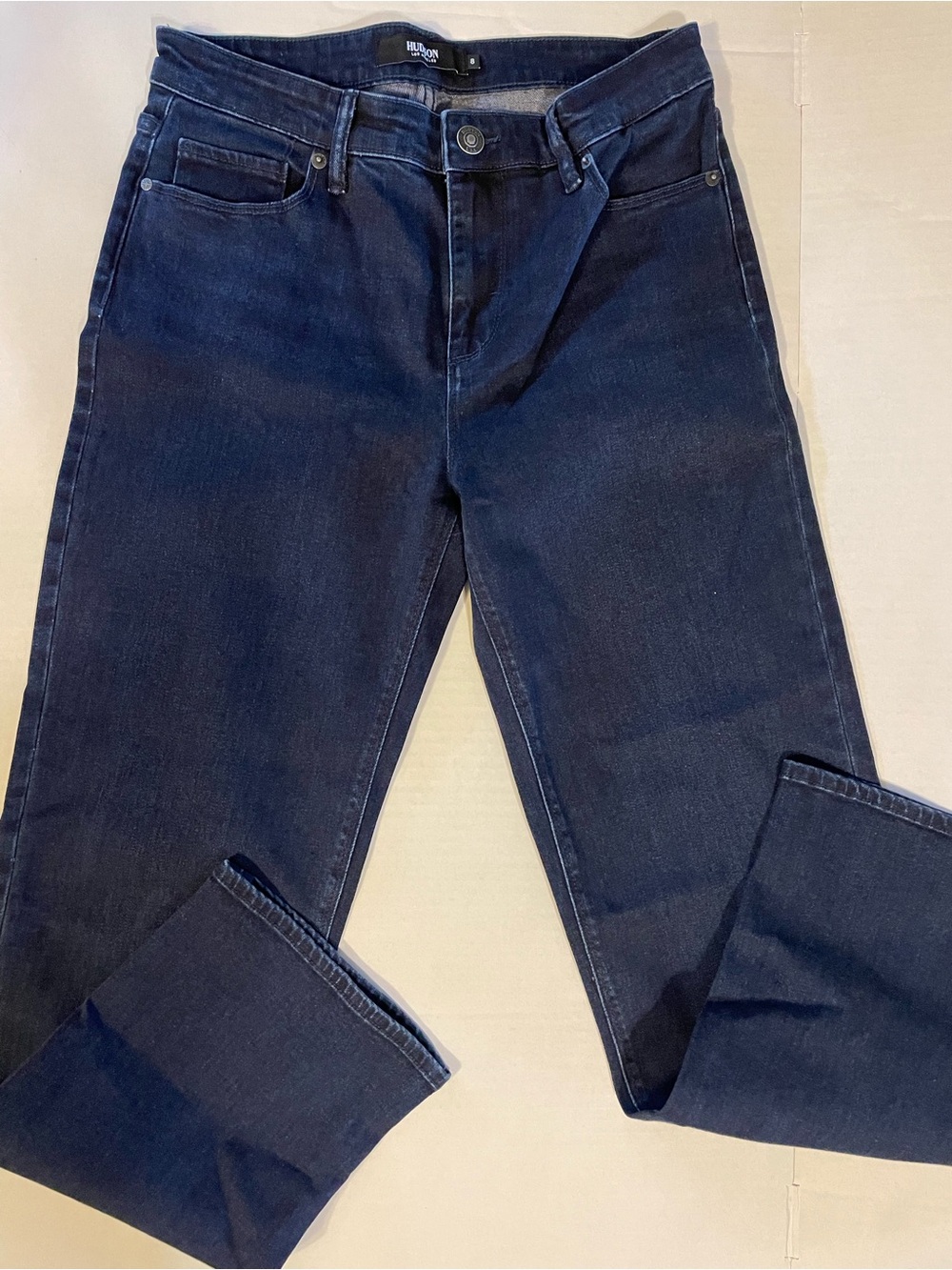 Hudson Jeans Deep Indigo Straight-Leg Women's Jeans - Picture 2 of 7